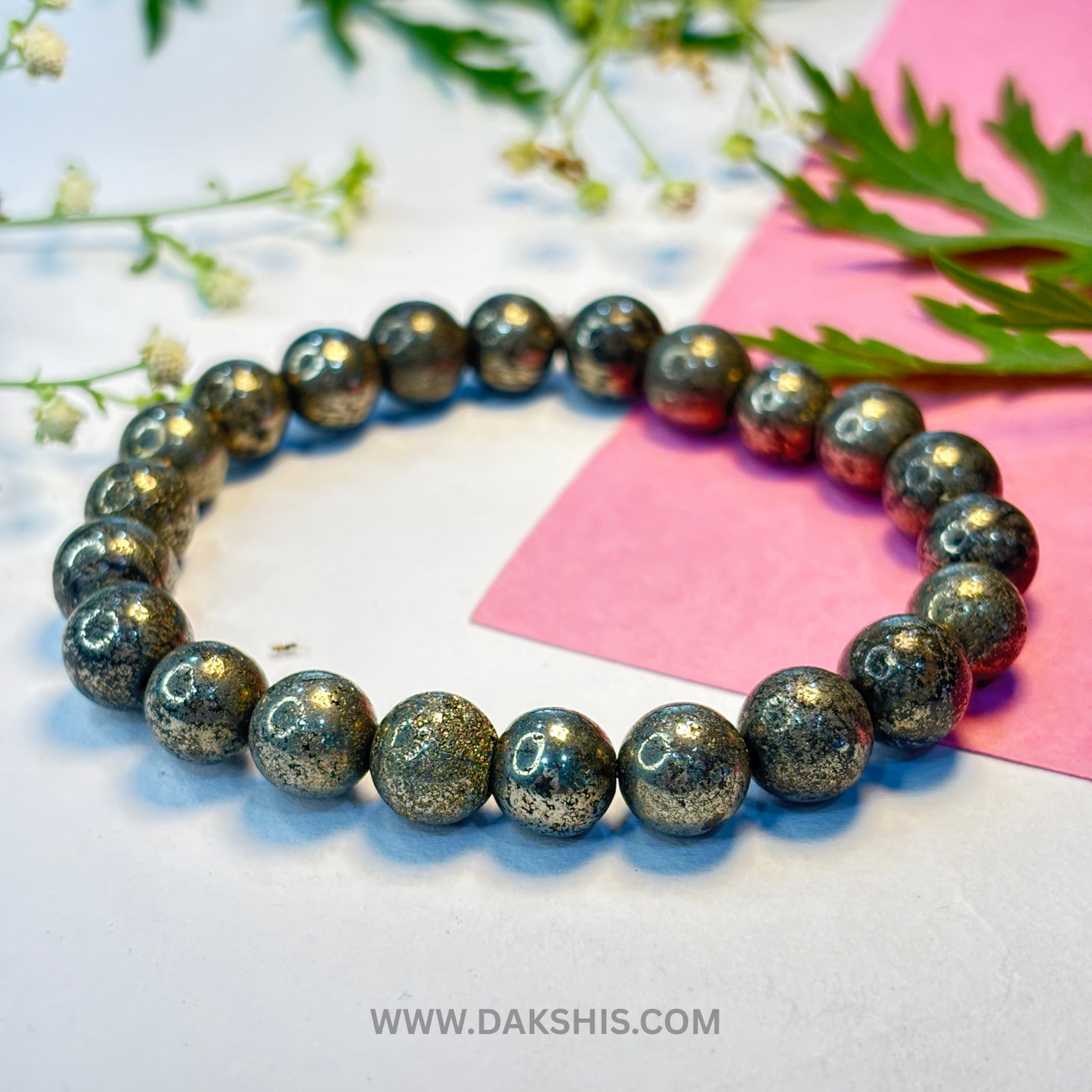 Natural Raw Pyrite Stone Bracelet