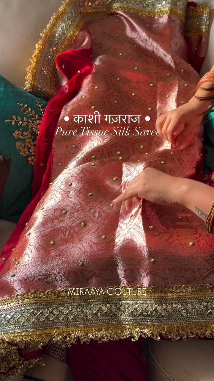 Kashi Gajraj Elegance Pure Banarasi Saree 🐘✨