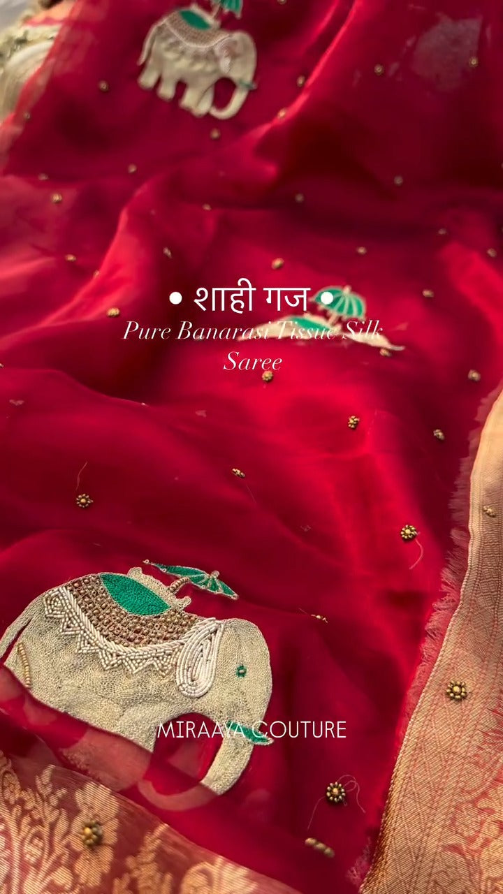 👑 Royal Craftsmanship Pure Banarasi Saree