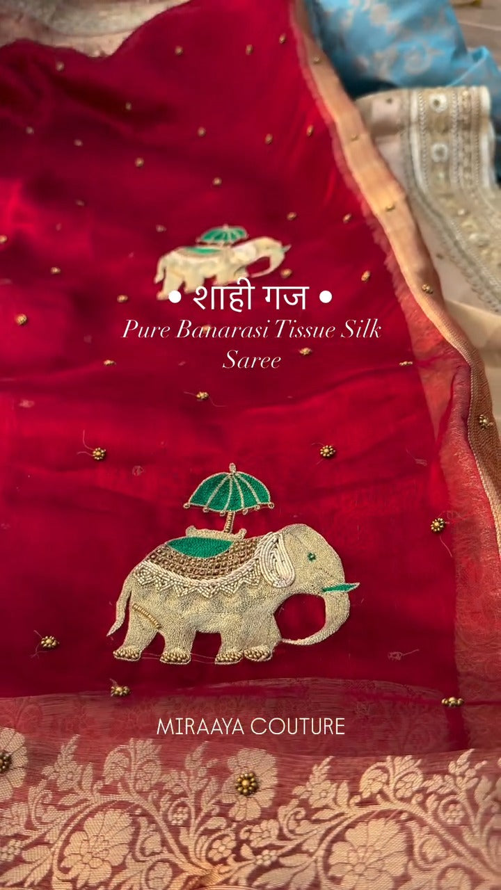 👑 Royal Craftsmanship Pure Banarasi Saree