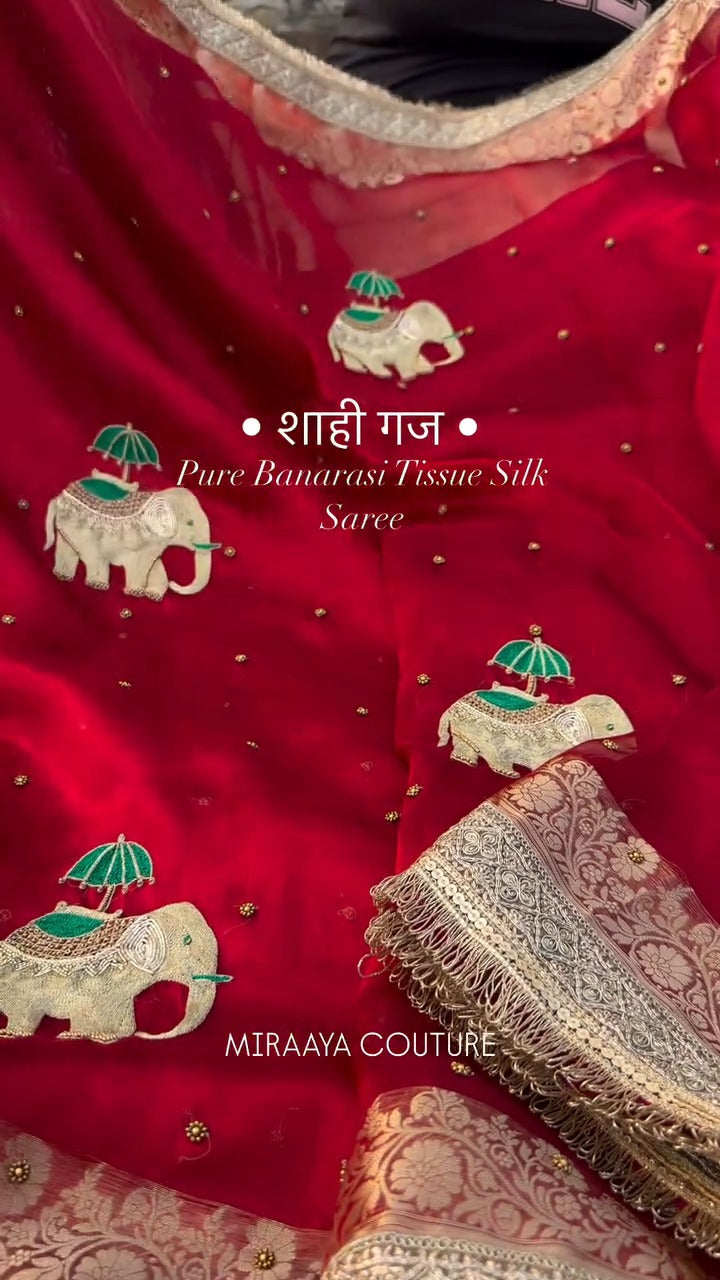 👑 Royal Craftsmanship Pure Banarasi Saree