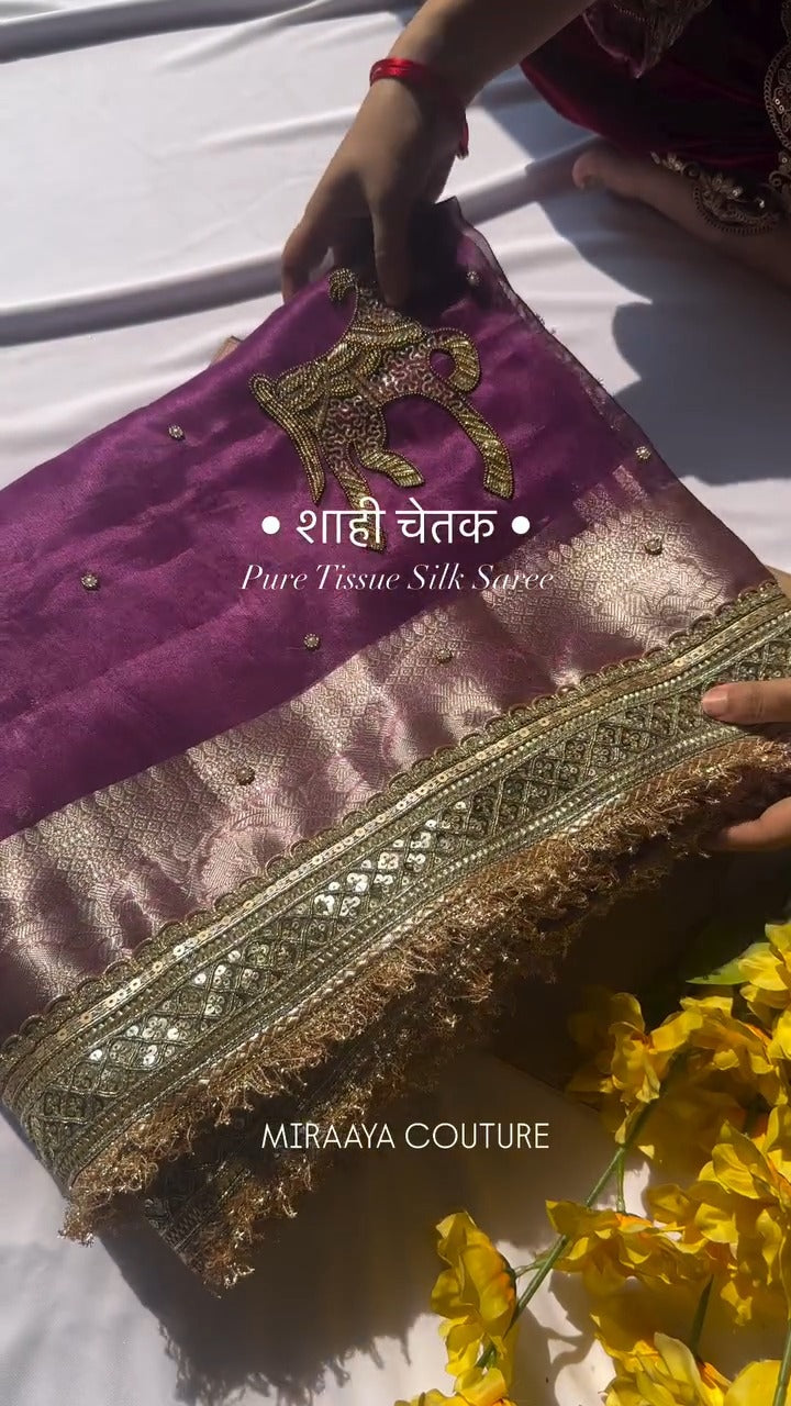 Royal Chetak Pure Banarasi Saree 👑✨