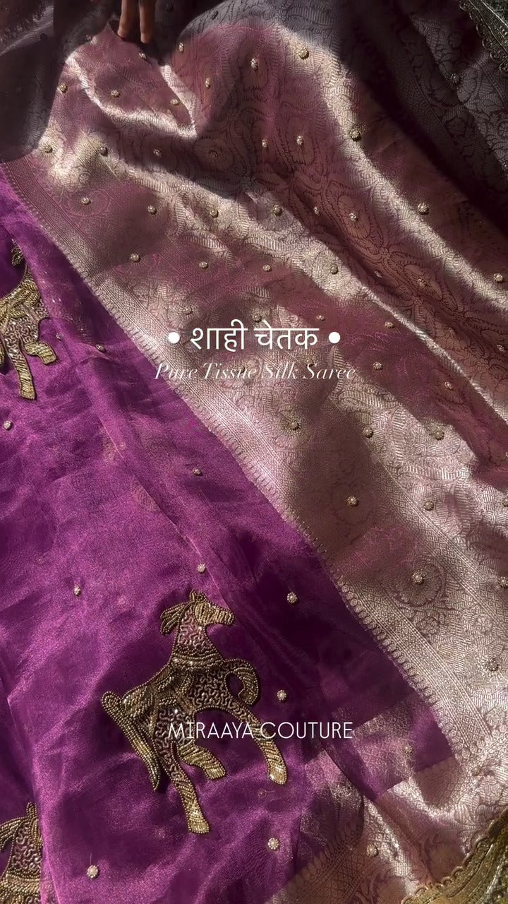Royal Chetak Pure Banarasi Saree 👑✨