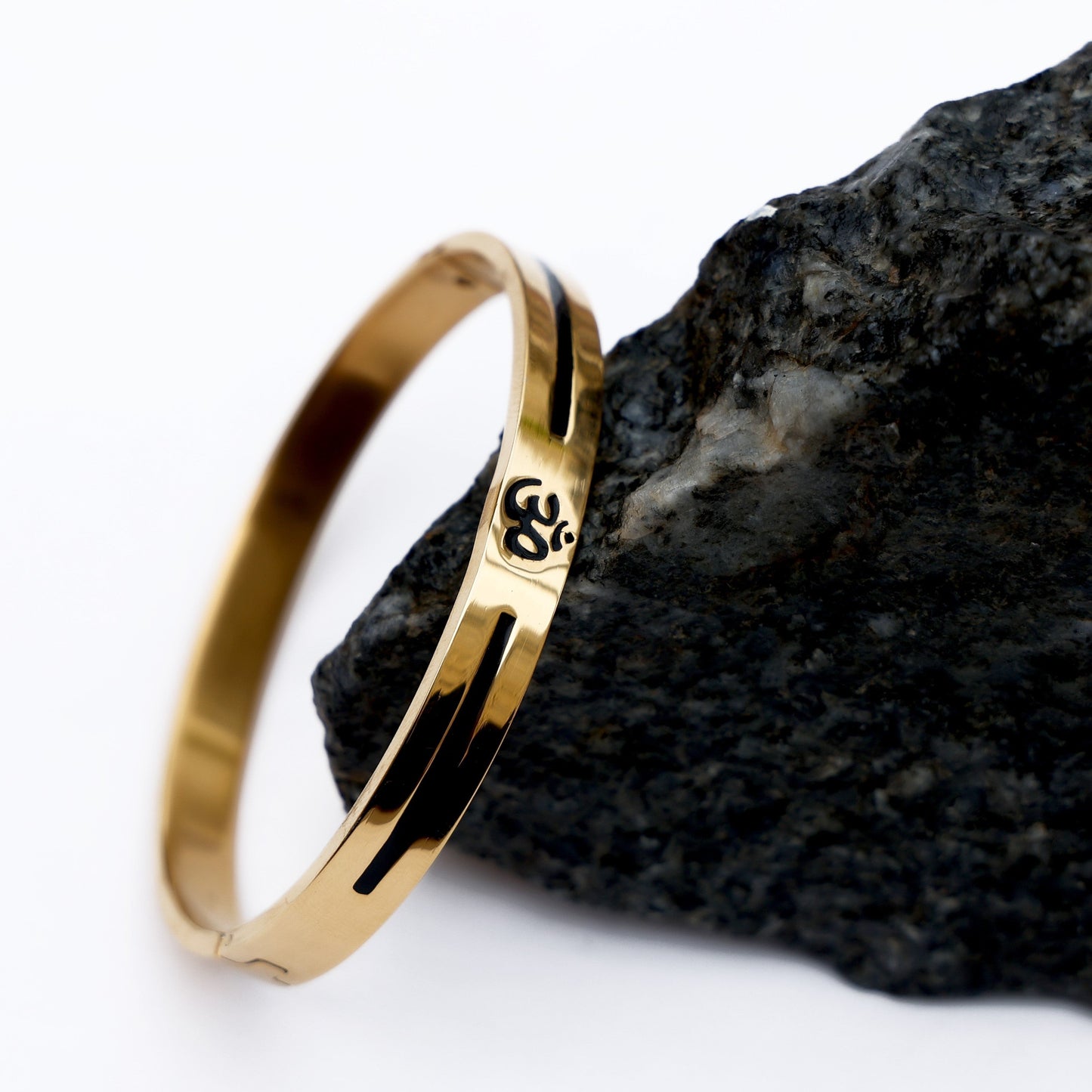 Shiva Om 100% 24k Gold Plated Bracelet