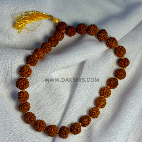 Divine 5 Mukhi Rudraksha Mala  (29 Beads)