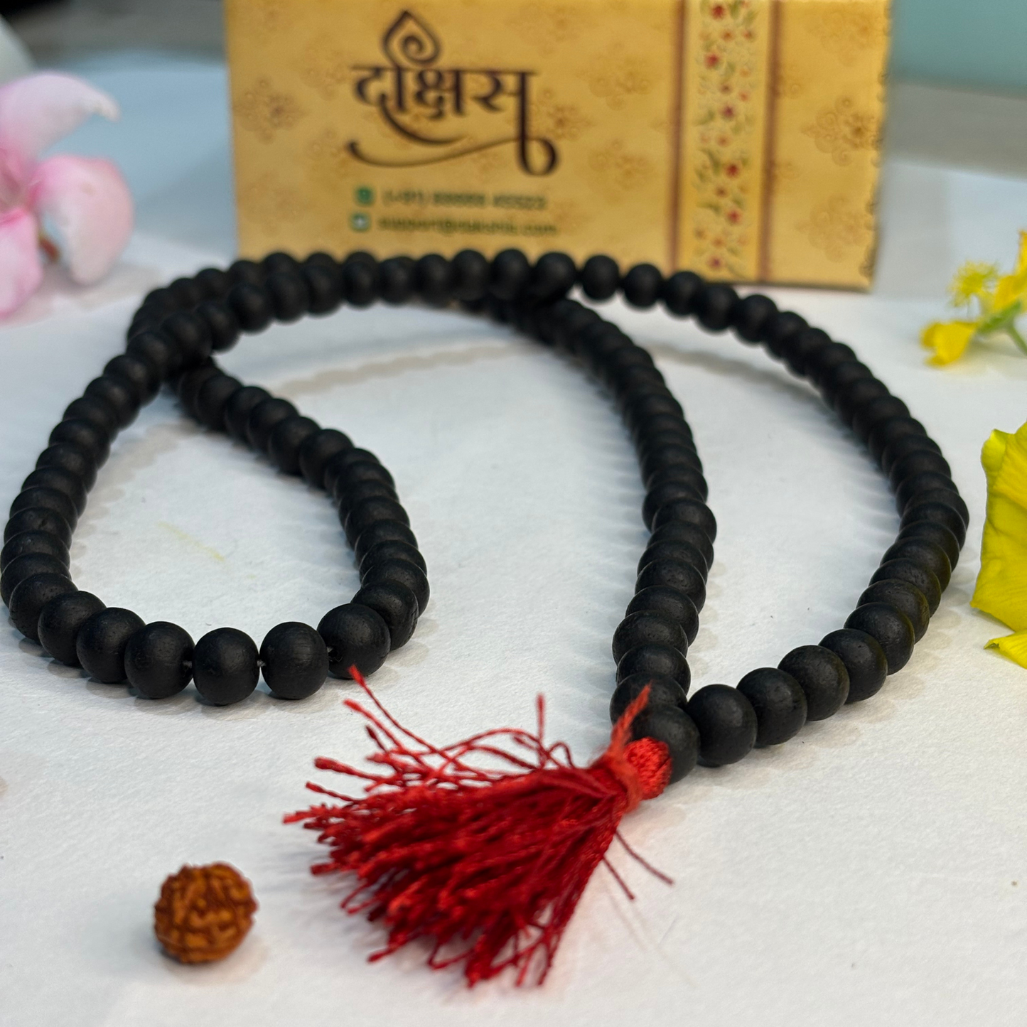 Karungali Malai 108-Beads Ebony Wood