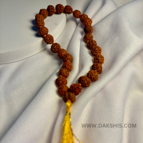 Divine 5 Mukhi Rudraksha Mala  (29 Beads)