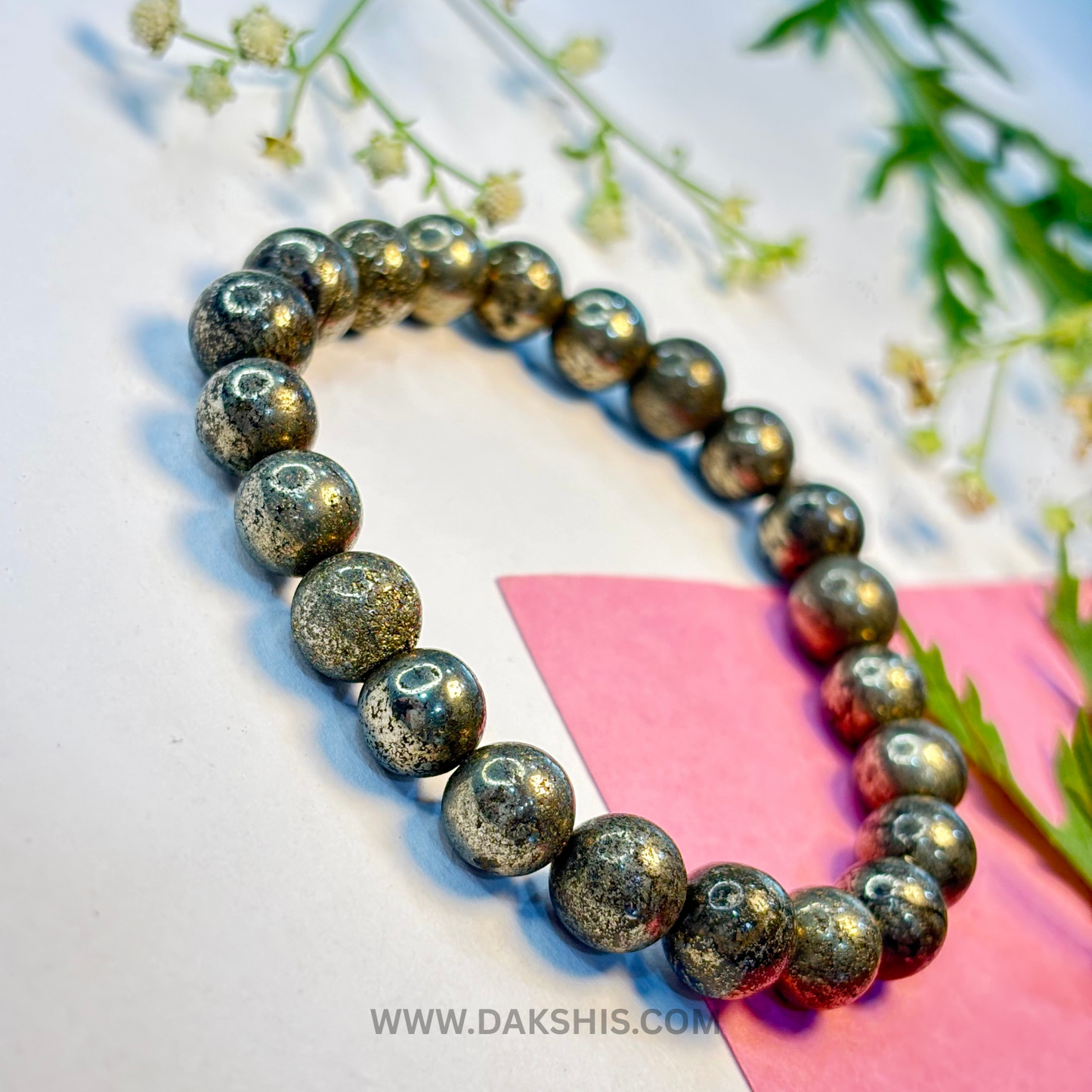 Natural Raw Pyrite Stone Bracelet