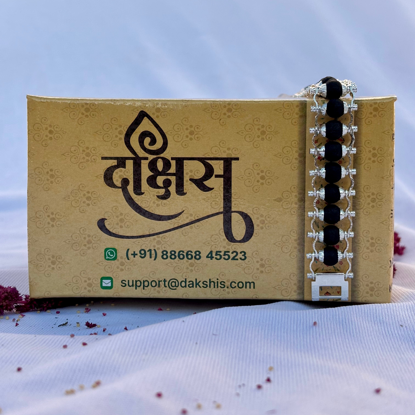 Silver Plated Karungali Bracelet