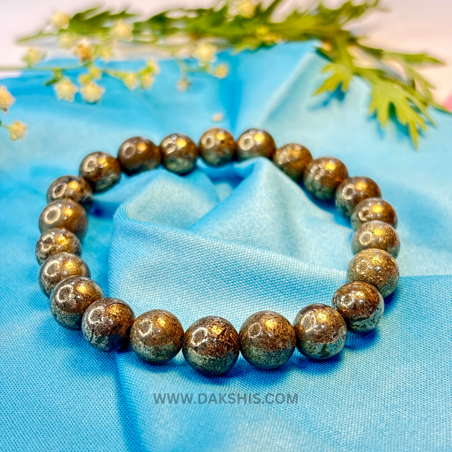 Natural Raw Pyrite Stone Bracelet