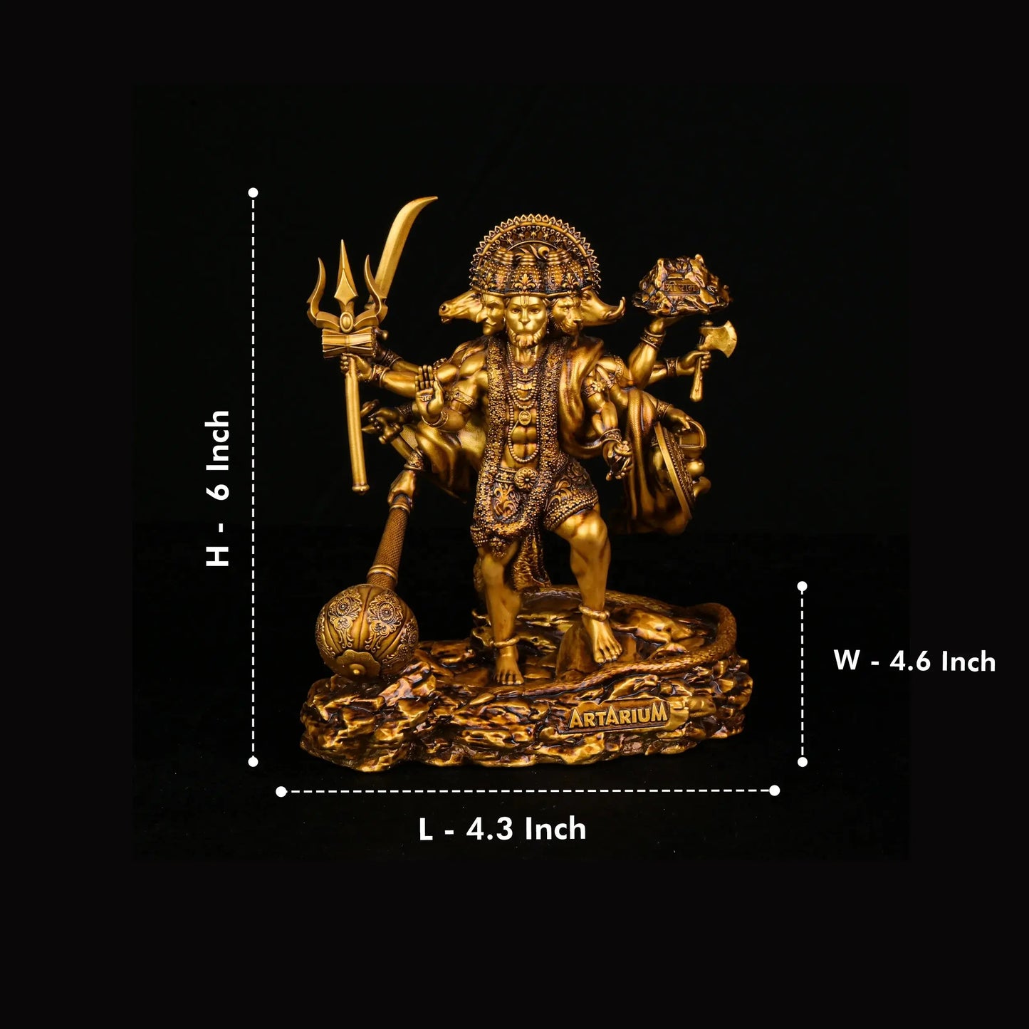 Standing Panchmukhi Hanuman Statue