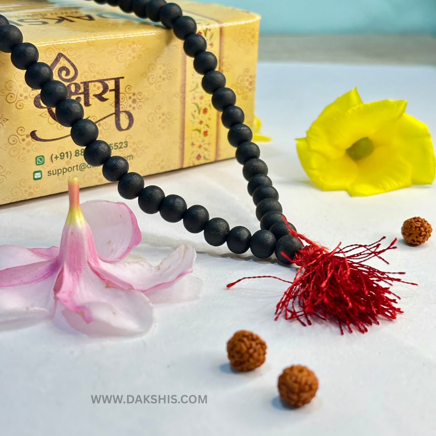 Karungali Malai 108-Beads Ebony Wood