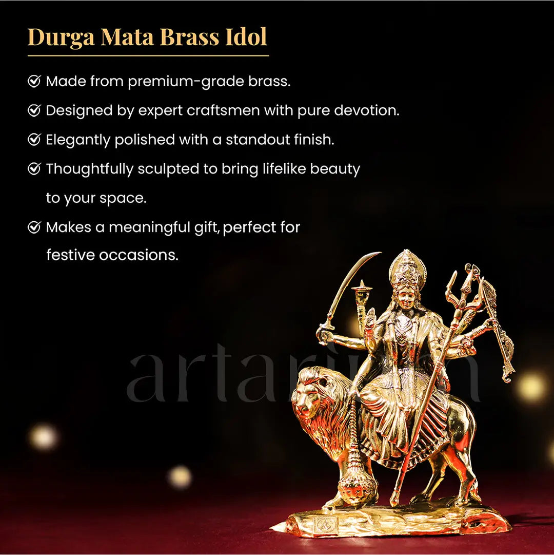 Brass Durga Idol