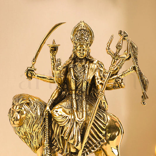 Brass Durga Idol