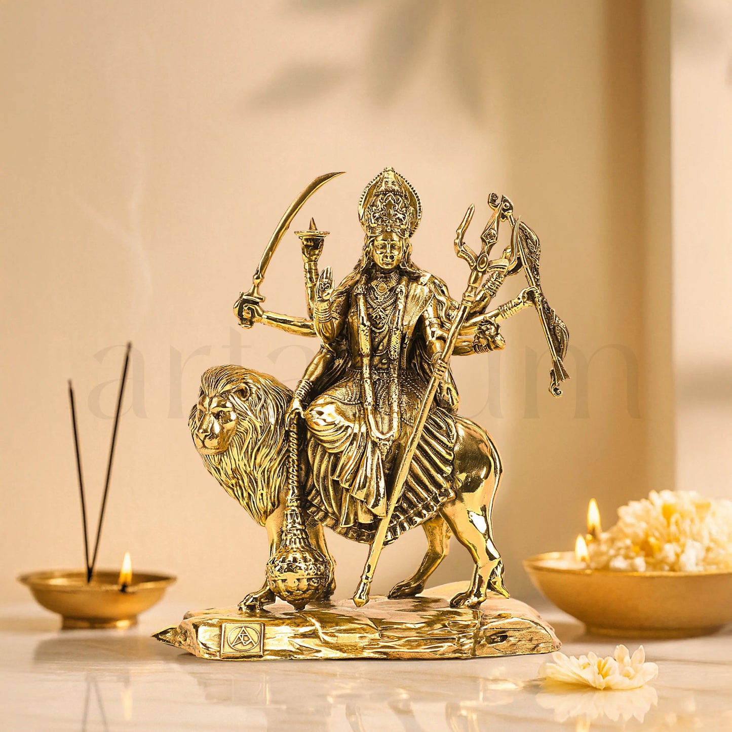 Brass Durga Idol