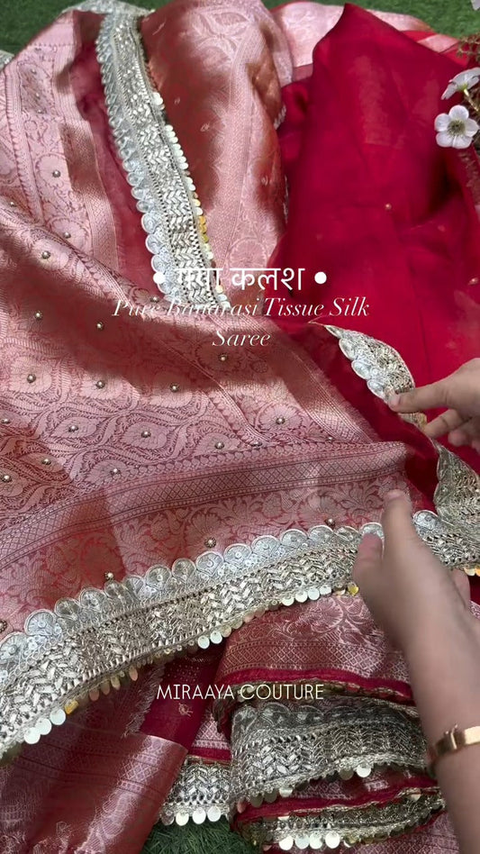 Ganga Kalash Elegance Pure Banarasi Saree 🌊✨