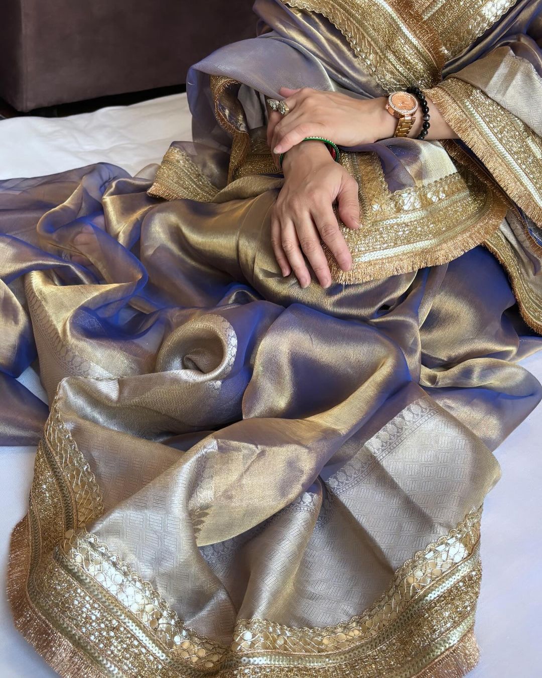 Diamond Tissue Silk Pure Banarasi Tissue Silk Kadhwa Handwoven Saree ✨💎