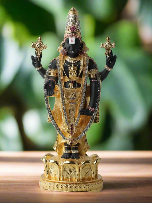 Gold Plated Tirupati Balaji Idol