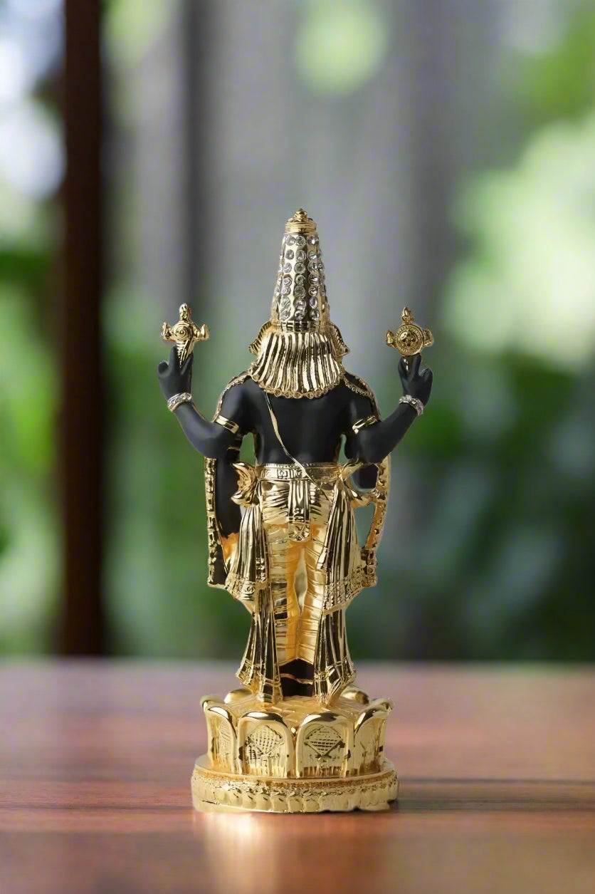 Gold Plated Tirupati Balaji Idol